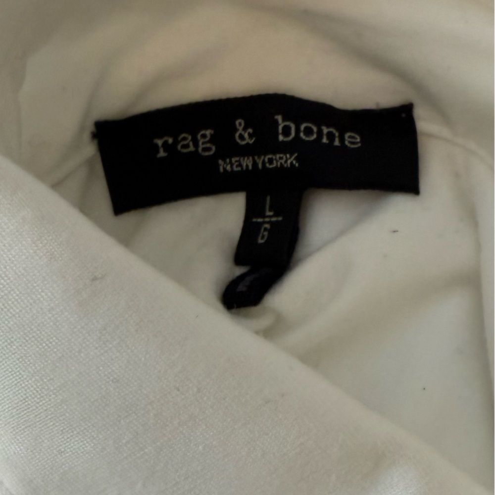 Rag & Bone 'Luca' White Modal Button-Front Shirt
J18 - Picture 4 of 5